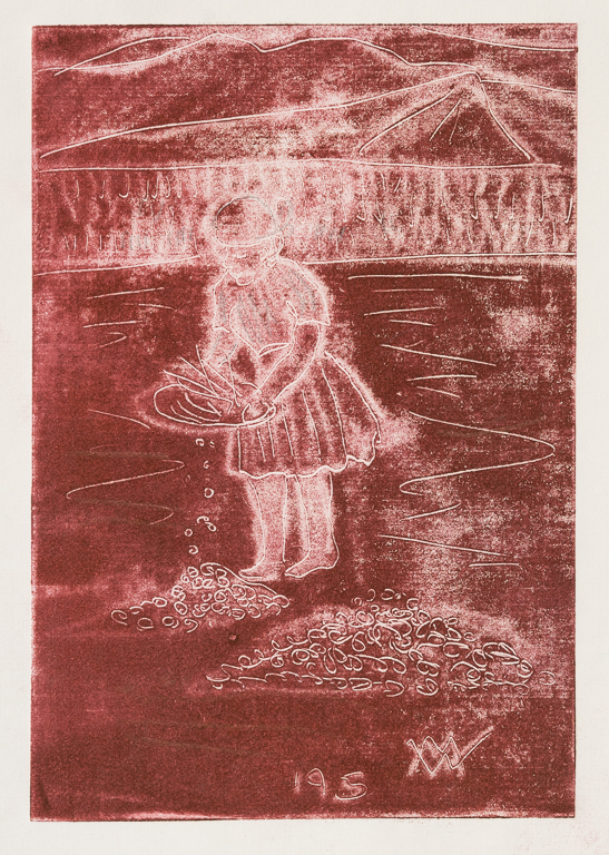 Red Girl, 1995print 6" x 4"paper 8.5" x 5.5"