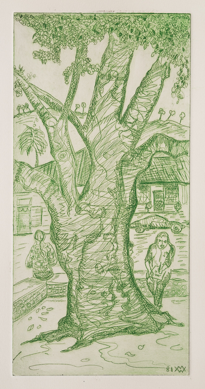 Tree, 1981print 13.125" x 6.5"paper 15.75" x 12"