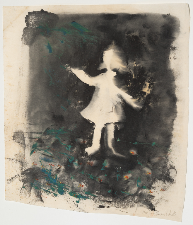 Watery Girl, 1960print 11" x 9.25"paper 12" x 10"